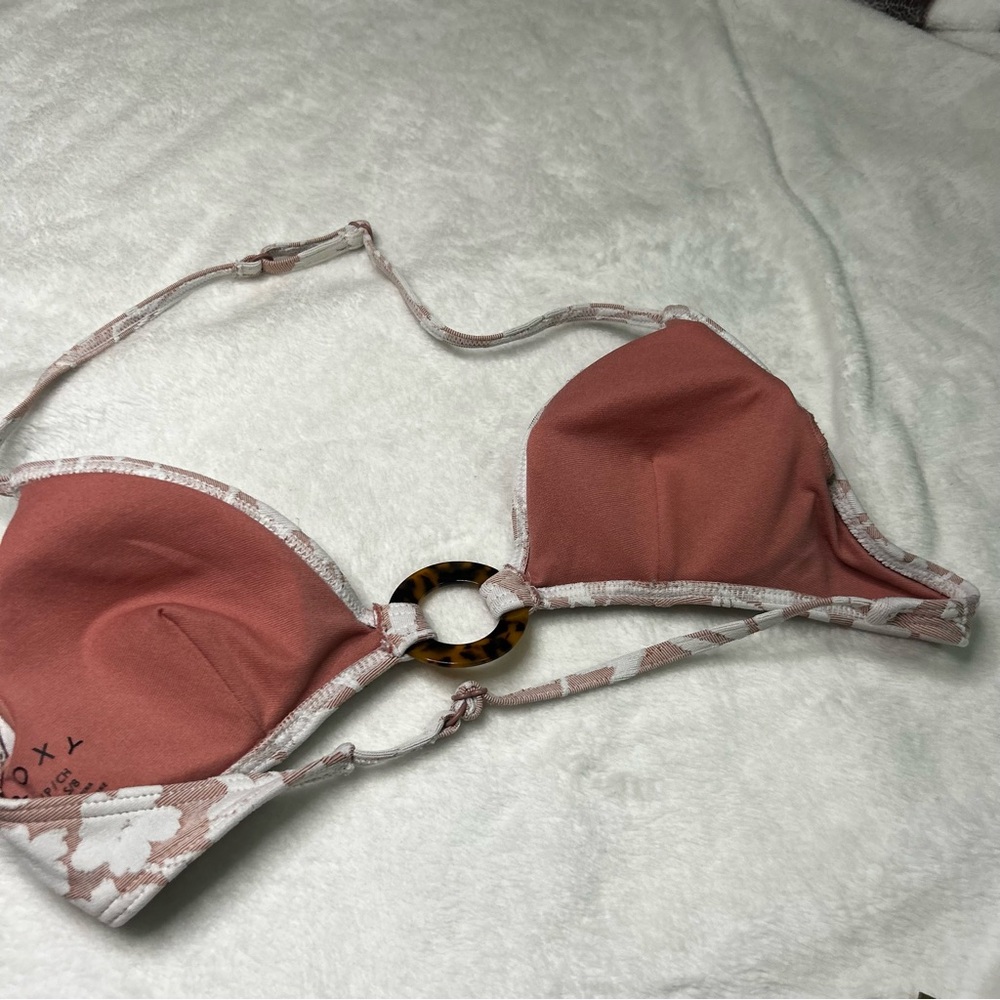 Roxy floral pink bikini top - Picture 4 of 6